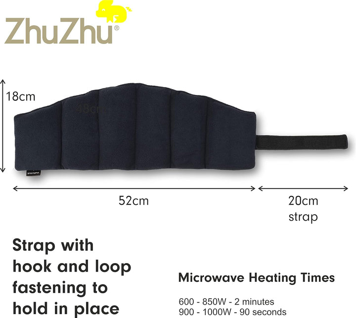 Soothing Neck and Joint Wrap Heat Pad - Unscented Wheat Bags Microwavable with Strap for Muscle Pain Relief Heat Therapy - Neck, Knee, Joint, and Period Pain Relief