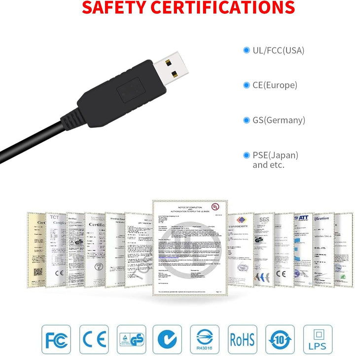 15 V USB Charging Cable Replacement HQ8505 Charger Cord Compatible with Philips Shaver Norelco One Blade Multigroom Pro All-In-One Grooming Trimmer, Precision, Bodygroom, Arcitec Power Cable