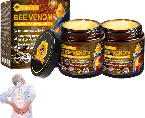 Turonu Bee Venom Treatment Cream, Professional Joint & Bone Therapy Crem,Turonu Bee Venom Repair Cream for All Skin Types (2)