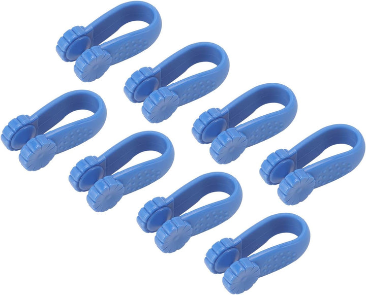 Hand Acupressure Clamp/Holder Set Plastic Headache Relief Massager Tool for Busy Professionals (Blue)