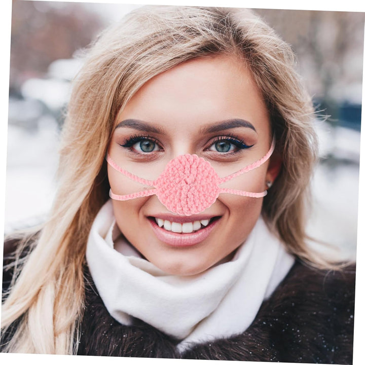 Soft Knitted Nose Warmer for Women and Men Comfortable Winter Nose Cover for Skiing and Outdoor Activities Cold Weather Protection Stylish and Cozy Cold-Resistant Accessory