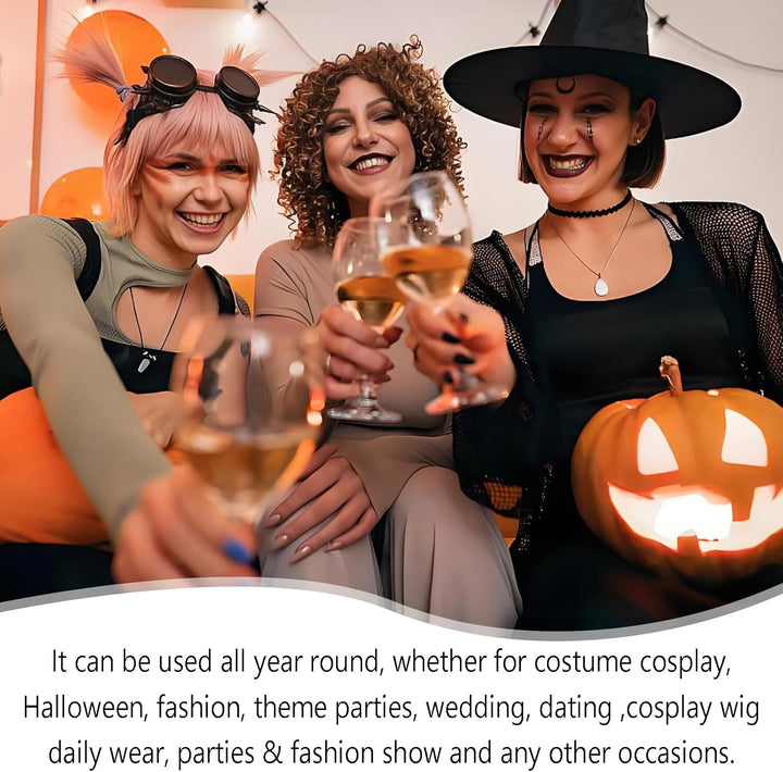 1 Pcs Ladies Wigs, 65 Cm Long Curly Ladies Fancy Dress Synthetic Hair Brown Wigs for Women Charming Full Hair Long Replacement Brown Curly Cosplay Party, Daily Use