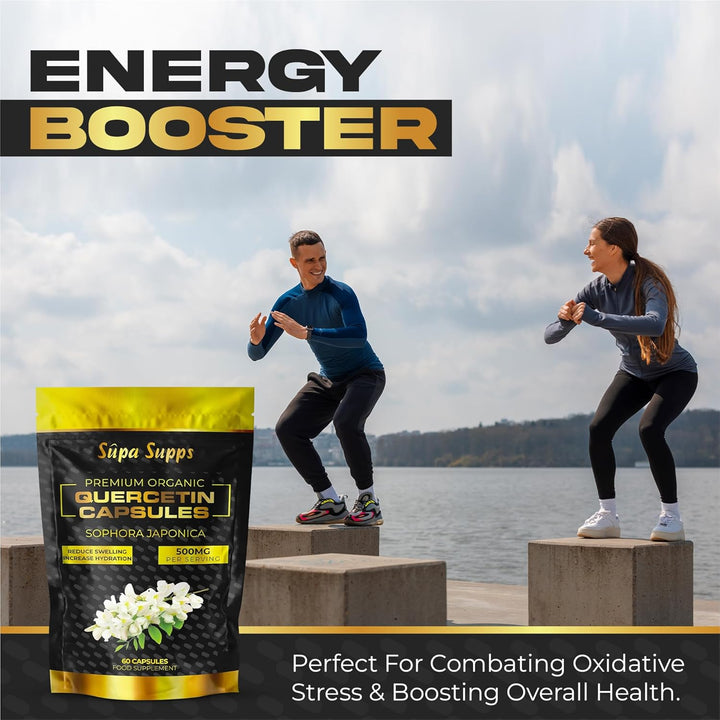 Pure Bio Quercetin 500Mg - High Strength Quercetin Capsules - Antioxidant & Flavonoid Supplement - Natural Quercitin Support for Cellular Protection & Vitality - 60 Vegan Capsules