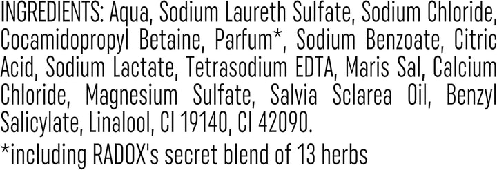 Radox Mineral Therapy Bath Soak Muscle Soak Uniquely Blended with Minerals, Herbs & a Soothing Thyme Fragrance for a Restorative Bubble Bath 500 Ml