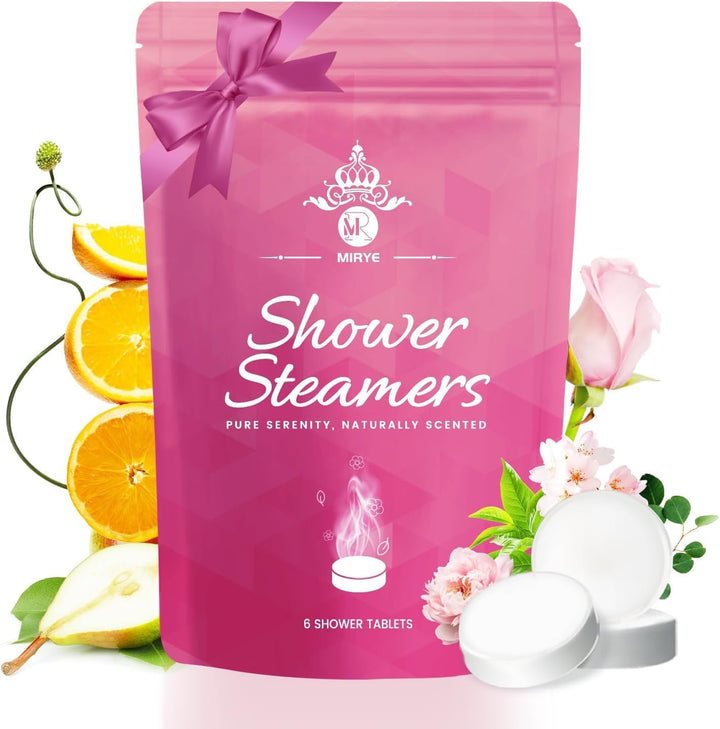 Aromatherapy Shower Steamers: 6Pack Unique Shower Bombs. Ideal for Birthdays, Christmas Stocking Stuffers Gifts—They Release Fragrant Scents for Spa-Like Relaxation and At-Home Self-Care.