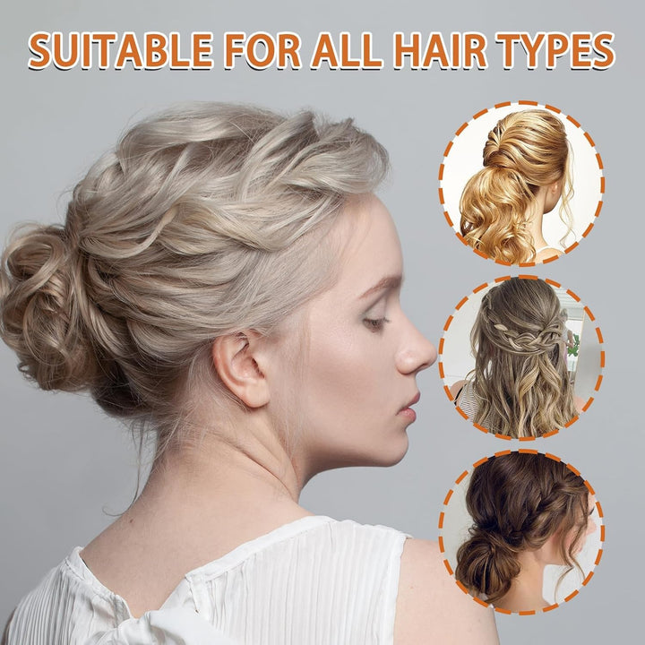 3Pcs Prestige Hair Pins, U-Shaped French Hairpins, French Twist Hair Accessories for Women with Fine Hair, Effortless Elegant Clips Suitable for Women'S Thick Styling Accessories