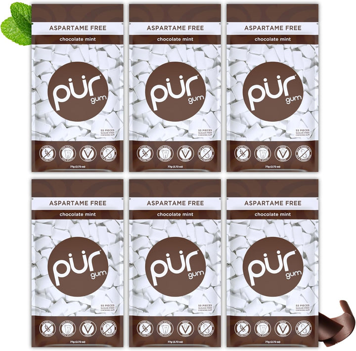 | Sugar Free Chewing Gum | Made with Xylitol | Vegan, Aspartame Free, Gluten Free & Keto Friendly | Natural Cinnamon Flavoured Gum, 55 Pieces (Pack of 3)