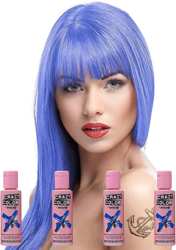 2X  Semi-Permanent Hair Dye 2X 100Ml (Fire Red)