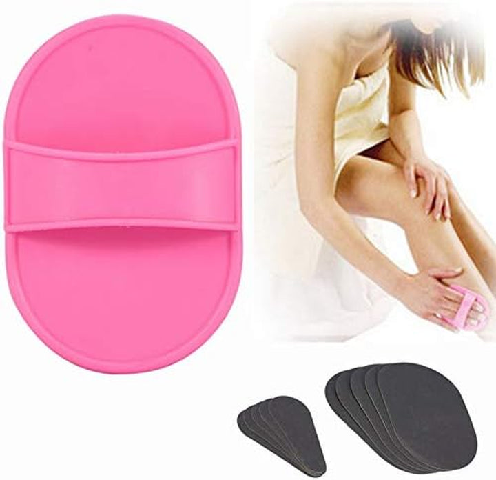 Hair Removal Pad Sets Crystal Smooth Away Hair Eraser Kit for Bikini/Legs/Facial/Armpits/Arm/Body