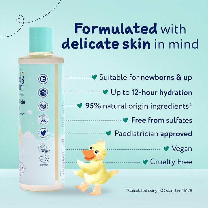 Baby Bedtime Bubble Bath, Baby Soft Scent | Gently Cleanses & Soothes | Suitable for Newborns, Kids & Adults with Sensitive & Dry Skin, 250Ml