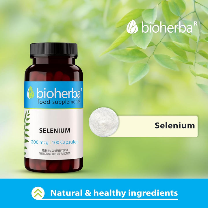 Selenium 200 Mcg – 100 Capsules | Antioxidant and Immune Support for Hair and Nail Health by