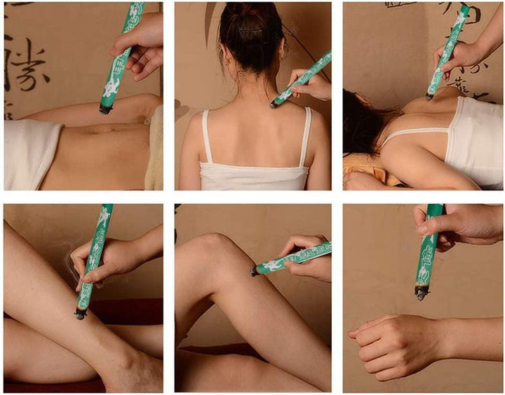 Moxa Sticks -  10 Rolls Pure Moxa Rolls for Mild Moxibustion Health Care Relieve Body Pain Massage