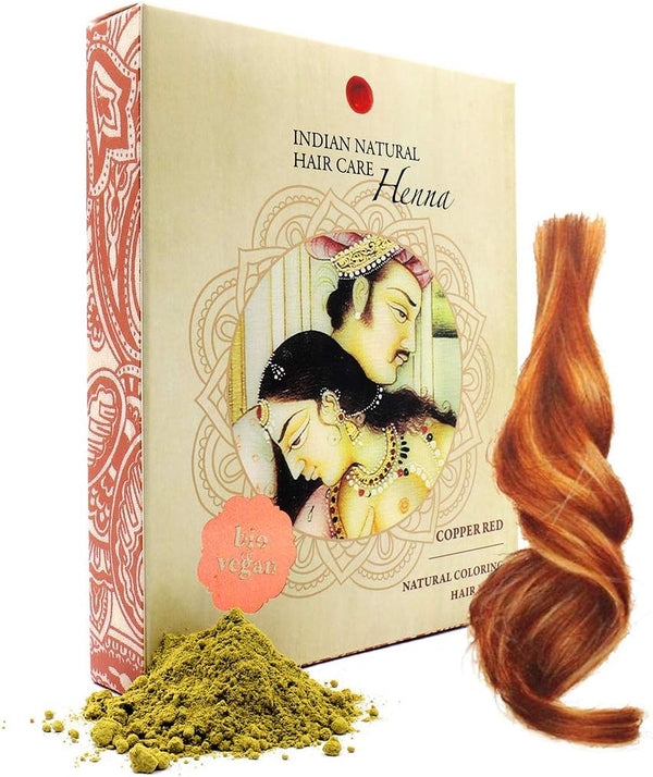 Henna Powder - Red Hair Dye - Fresh and Pure Organic - 200G -  (Copper Red, 200G)