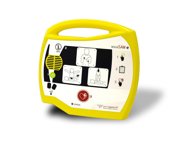 Rescue Same AED Defibrillator - with Battery and Adult Electrodes