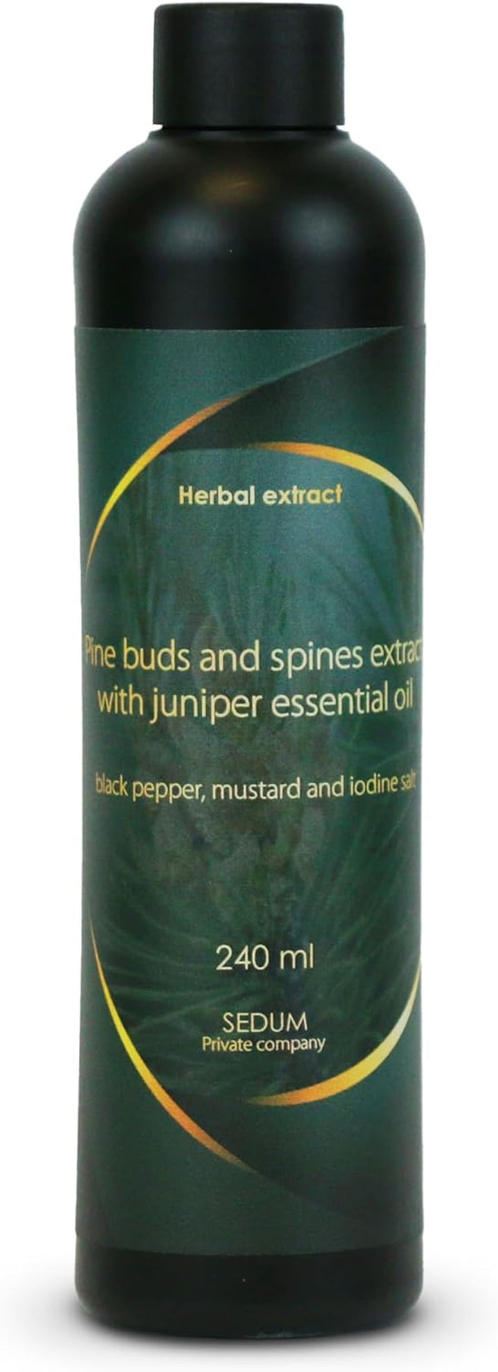 Natural Herbal Extract for Sauna, Massage, Broom Soaking - Sauna Infusion with Salvia Leaves Extract with Eucalyptus Essential Oil, Honey and Iodine Salt - 240Ml