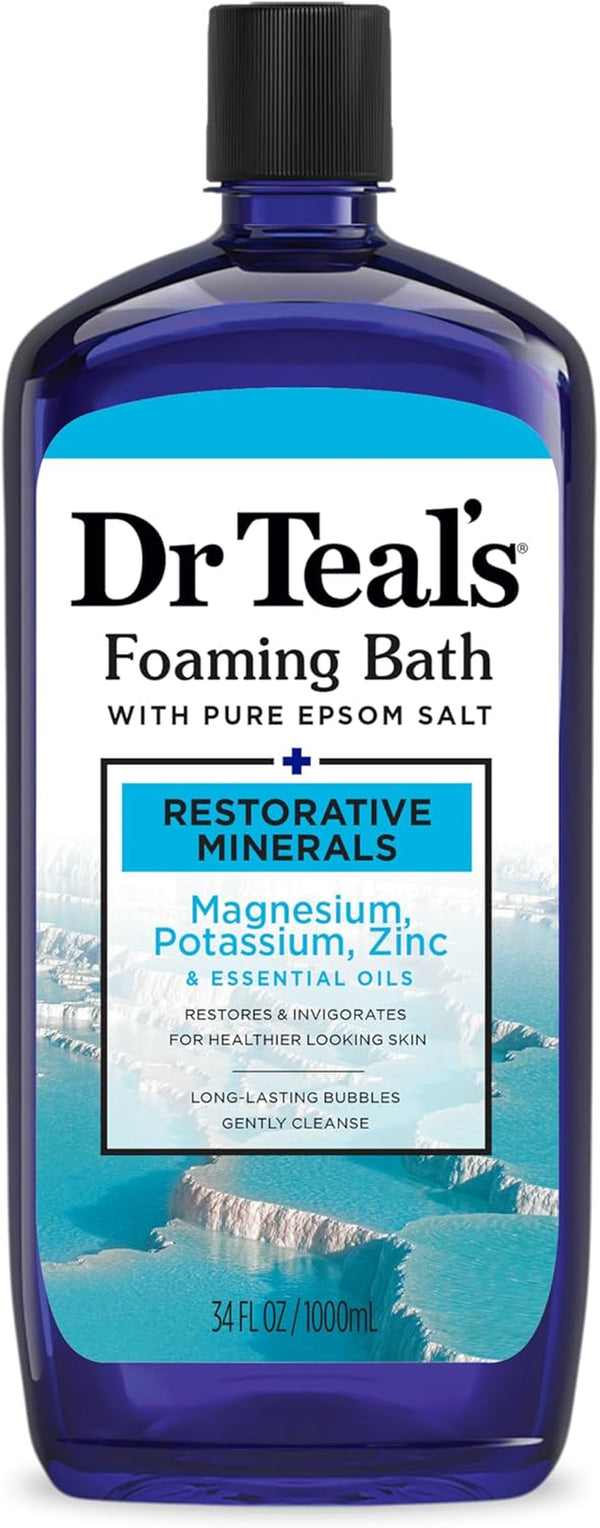 Dr Teals Restorative Minerals Epsom Foaming Bath 1 Litre