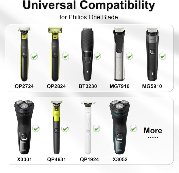 5V Shaver Charger Compatible with Philips One Blade QP2824, QP2834, QP2724, QP2734, QP1924, X3053, MG5910, MG7910, S3145, 3000X, 5000X, MG9510, X5006, PQ888, Charging Shaver Power Cable