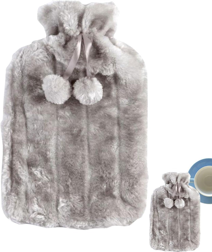 Water Bottle Softcover | 2 Liter Ultra Soft Faux Plush Hot Water Bottle Cover - Hot Water Bottle Covers Insulated Maintain Constant Temperature for Women Kids (Cover Sleeves Only)