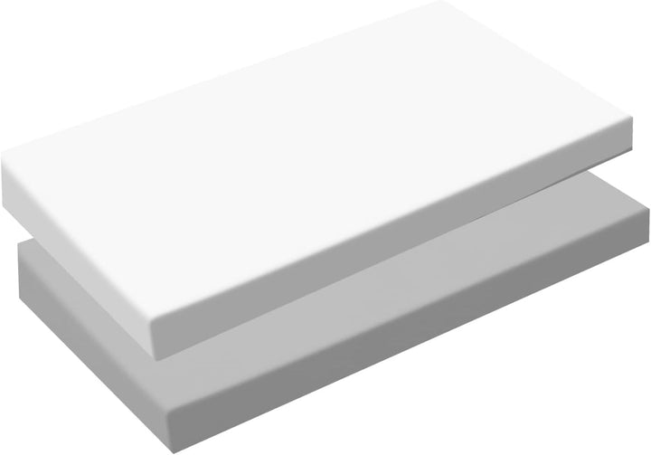 2 X Cot Fitted Crib Sheets | Bedding for Cot Bed | Soft Breathable Comfortable Baby Sheet Set for Boys Girls Neutral,120 X 60 Fits Standard Toddler Crib Mattress