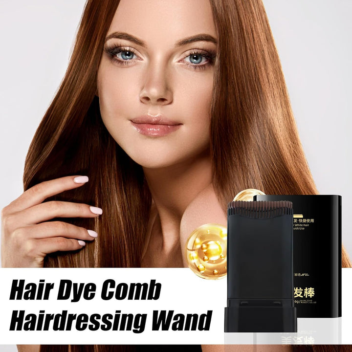 Hair Dye Comb - Safe and Convenient Comb Hair Dye | Applicator | Hairdressing Wand Tool Color Dye Stick | Sweat Proof Touchup Hair Color for Boys Girls Women Adults