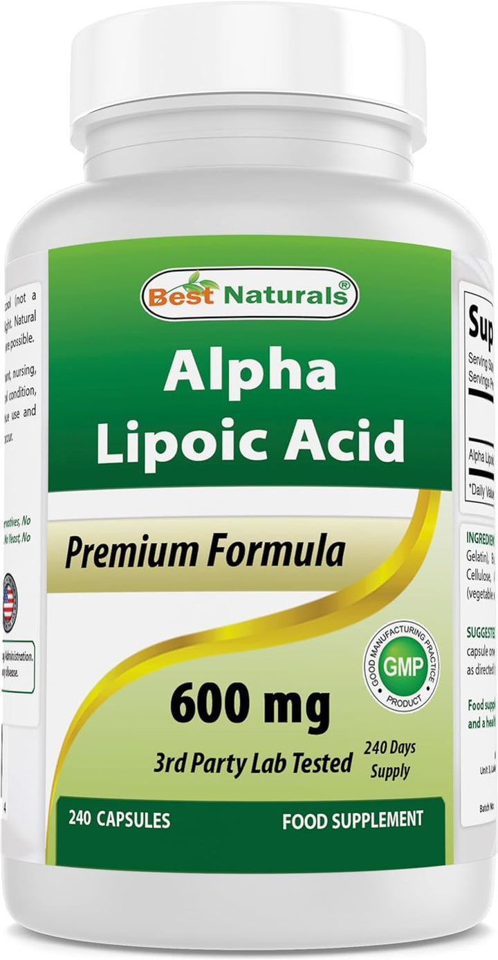 Alpha Lipoic Acid 600 Mg 240 Capsules (240 Count (Pack of 1))
