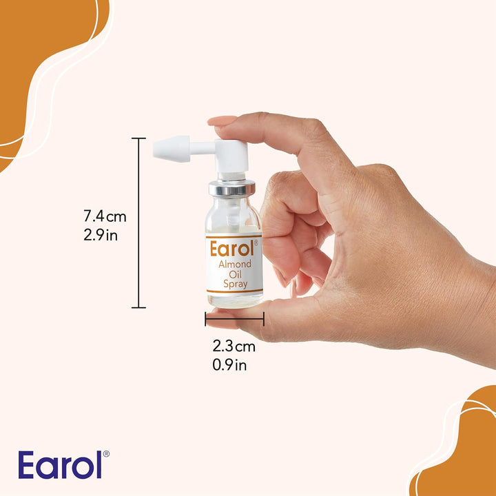 Almond Oil Ear Spray, Clinically Proven for Ear Wax Removal, Safe for Sensitive Skin, Reduce Need for Syringing or Microsuction, 1 Pack of 10Ml Metered Dose Spray