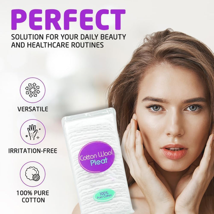 Super Soft Cotton Wool Pleat,100% Pure Cotton, 80G (Pleat)