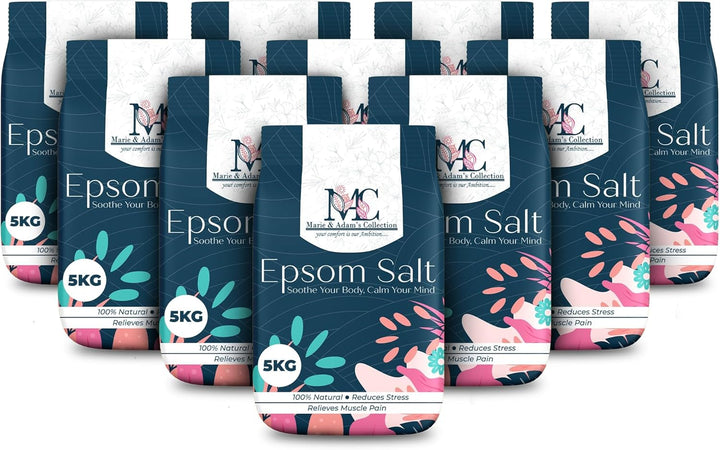 Pure Epsom Salts | Magnesium Sulphate Bath Salt (5 Kg (Pack of 1))