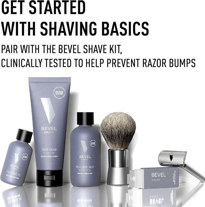 Safety Razor & Shaving Brush Display Stand with Non Slip Base, Dual Shave Stand Designed to Prevent Water Damage, Improve Hygiene and Protect Shaving Kit