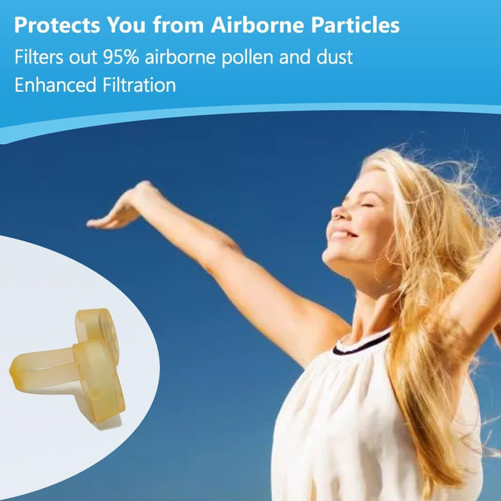 Nasclear Nasal Filters with 24 Pairs of Replacement Filters (X, 3 Filters+24 Replacements)