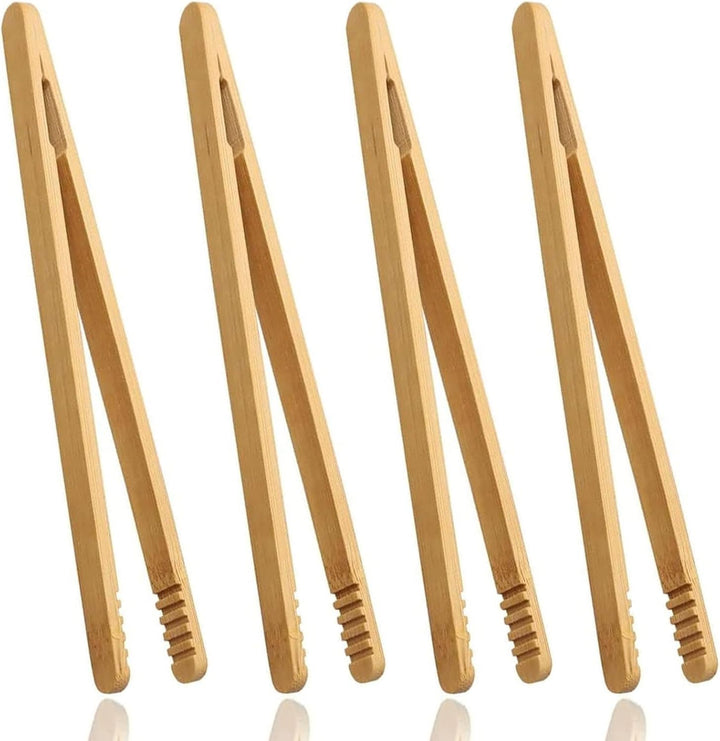 4 Pcs Wooden Tweezers Kids Tweezers, 18Cm Childrens Tweezer for Kids Tweezer Wooden Tongs Kid Educational Toy Toy Tongs for Kid Fine Motor Skills Toys