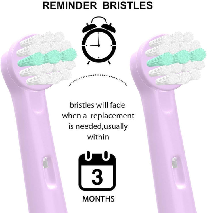 16Pcs Toothbrush Head for Kids, Toothbrush Head Compatible for Oral B, Children Electric Toothbrush Heads Replacement Heads for Braun, Dual Clean, Precision Clean, White Clean