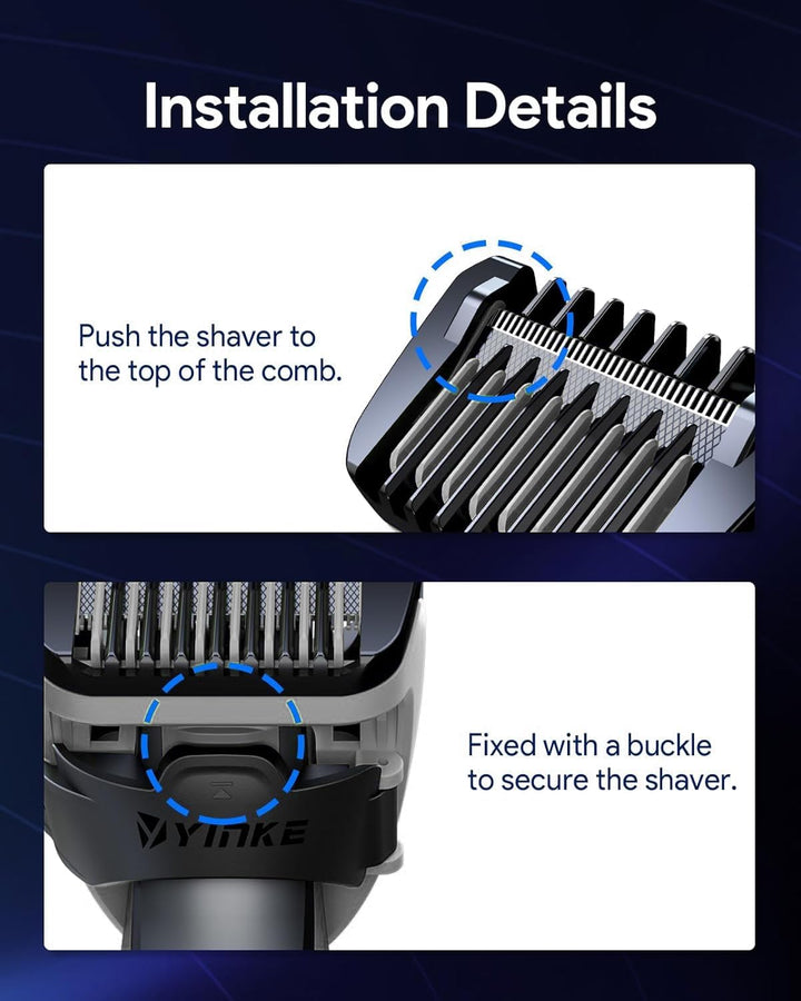 14 in 1 Adjustable Attachments Compatible with O Blade QP2734 QP2824 QP2520 QP2630, 14 Cutting Lengths (0.4 To10Mm) Guards, Not Fit 360 Pro QP6531 QP6551 QP6651
