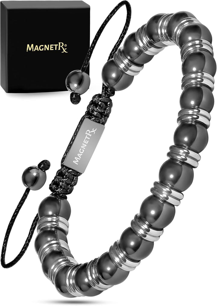 ® Hematite Magnetic Bracelet - Beaded Magnetic Hematite Bracelets
