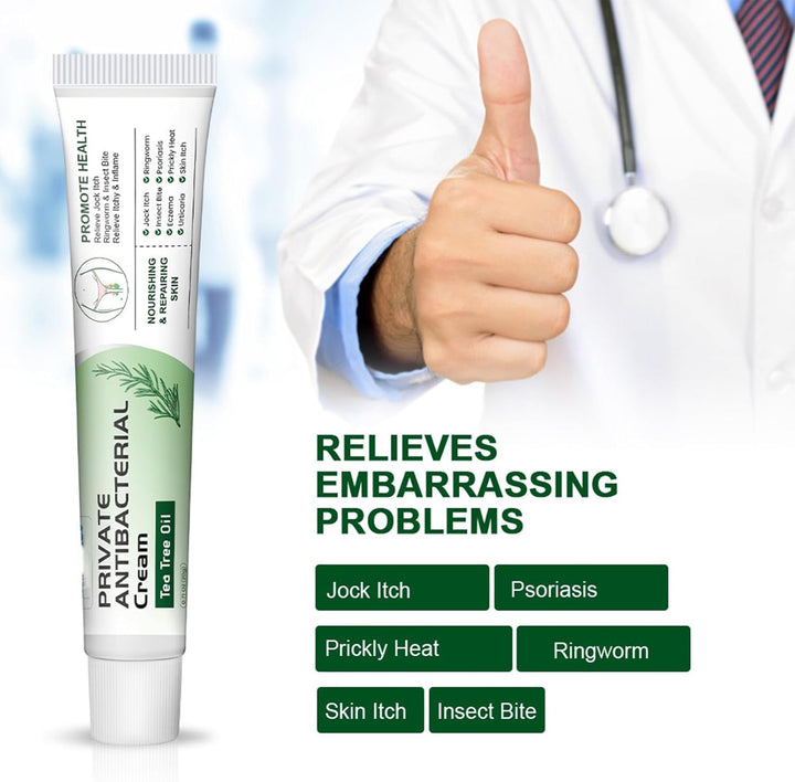 Antibacterial Ointment, Anti-Fungal for Men and Women'S Groin, Pruritus for Private Parts，C-Ream, Deodorizing A-Nti-F-Ungal, Tea Tree Cream,And Anti-Fungal Cream for Quick Itching 20G