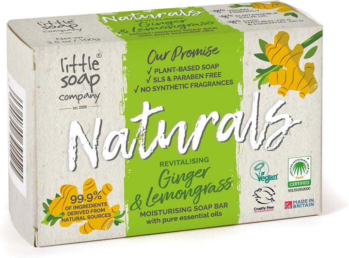 Naturals Range - Bar Soap | Vegan, Cruelty Free, No SLS or Parabens, Refreshing Cleansing Soap Bar, Natural Eco Friendly Body & Hand Soap, 100G (Lemon Zest)