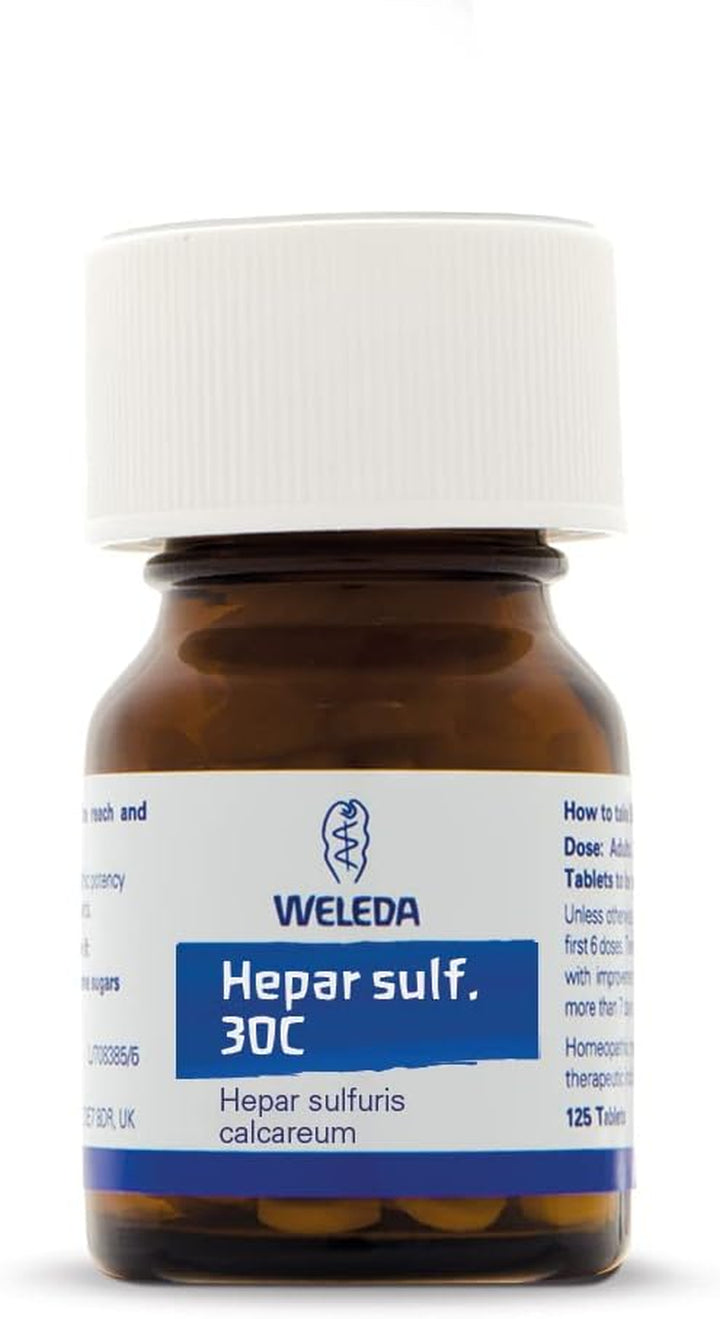 Hepar Sulphuris 30C - Pack of 125 Tablets