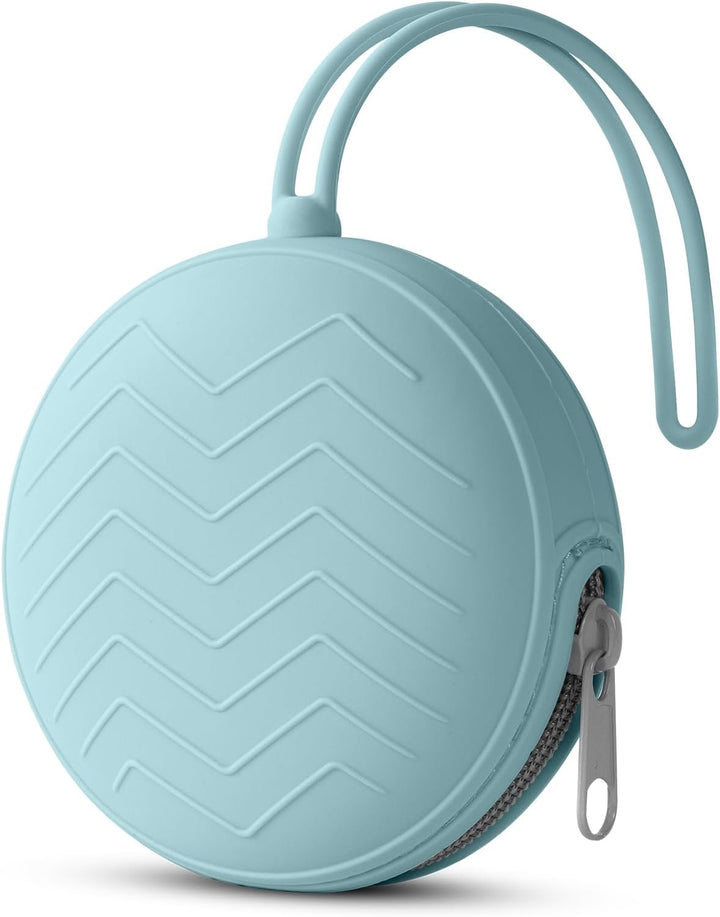 Dummy Holder Case, Silicone Dummy Holder Case, Baby Dummy Holder Case, Square Pacifier Holder Case, Portable Soother Pods for Baby, Baby Pacifier Case for Travel, Home (Green)