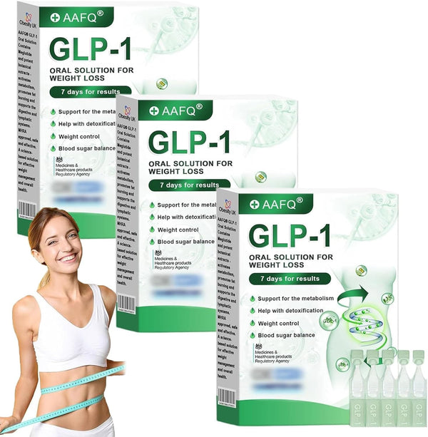 15 Pcs Glp1 Weight Loss Drops, Glp-1 Oral Solution Liquid, Natural Plant Extract Relieve Skin Burden, Unisex (B)