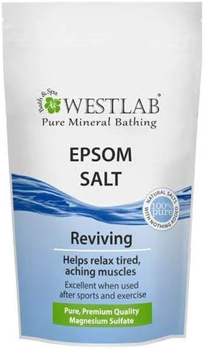 Reviving Epsom Salt | 1Kg Resealable Pouch | Pure and Unscented, Pack of 1