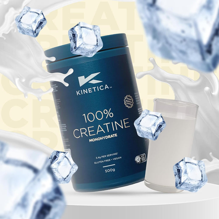 Sports Creapure® 100% Creatine Monohydrate Powder - Unflavoured | 3.4G Creatine/Serve, 147 Servings/500G Pack | Vegan & Gluten Free | Optimum for High Physical Performance & Muscle Power