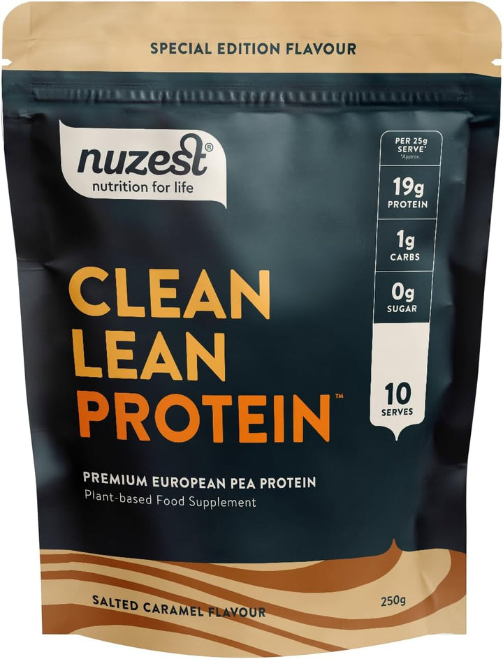 Vegan Protein Powders by  - Clean Lean Protein - Smooth Vanilla - Plant Based Pea Protein Shake - Low Calorie & Low Carb - Gluten Free - Dairy Free - 500G (20 Servings)