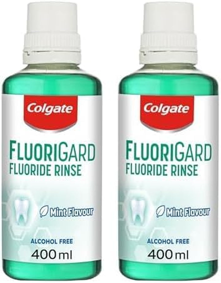 Fluorigard Fluoride Rinse (Alcohol Free) Mouthwash 400 Ml, Prevents Tooth Decay, Strengthens Enamel, Prevents Mineral Loss, Mint Flavour