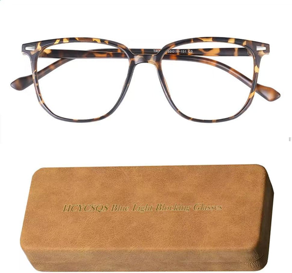 Blue Light Blocking Glasses, Computer Reading/Gaming/Tv/Phones Glasses for Women Men, anti Blue Light Glasses,Non-Prescription Lens anti Glare anti Headache Eyestrain Eyeglasses