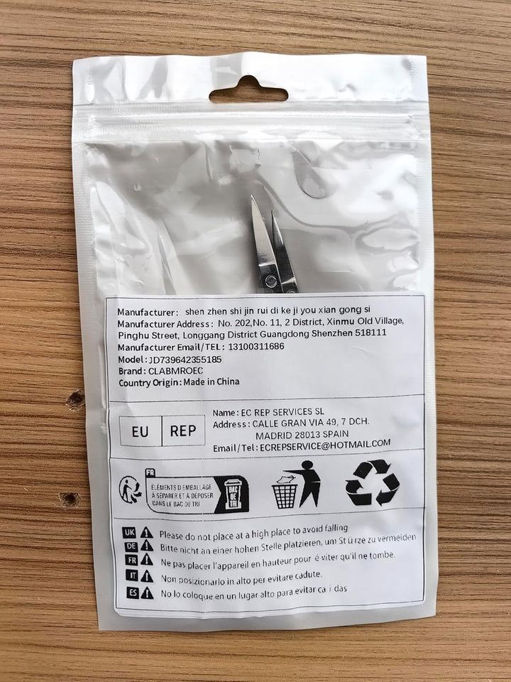 3Pcs Small Eyebrow Scissors and Nose Hair Scissor, Beard Moustache Eyelash Nail Trimmer Facial Hair Grooming Scissors for Man and Woman