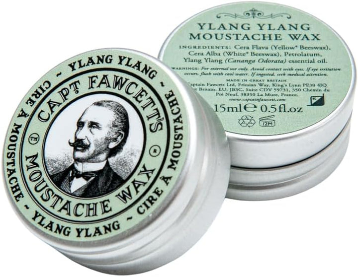 Expedition Strength Moustache Wax 15Ml – Extra Firm Hold Moustache Wax for Men – Classic Sandalwood Scented Styling Wax for Long-Lasting Shape & Definition