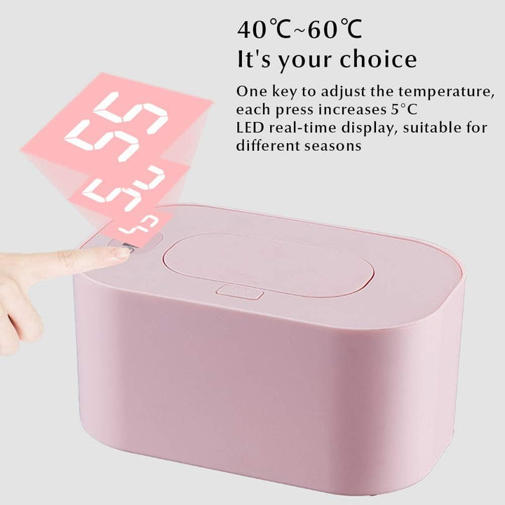 Baby Wipes Warmer for Babies, Diaper Wipe Warmer with Adjustable Temperatures