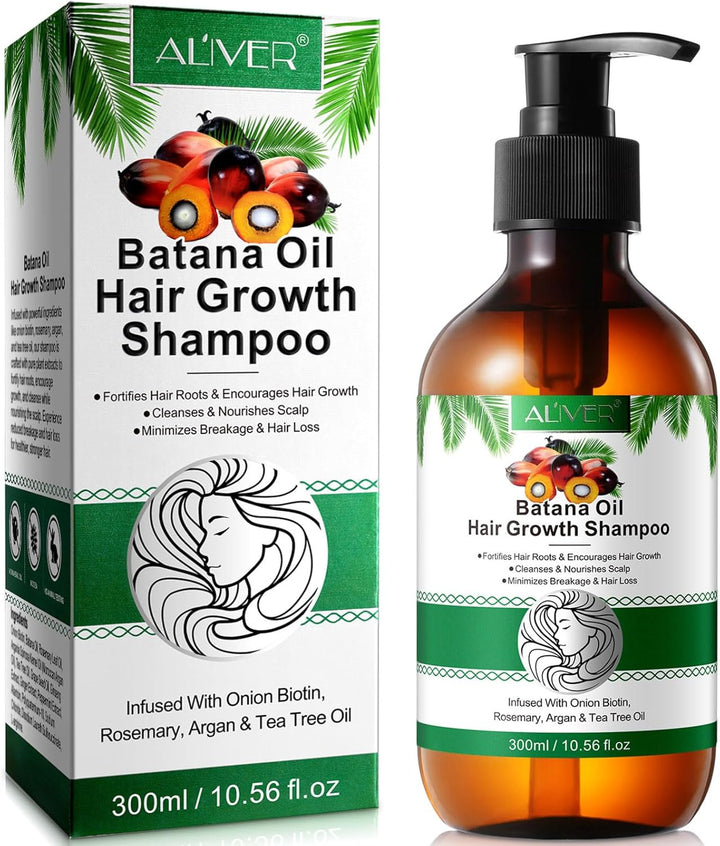 Batana Herbal Hair Growth Shampoo & Conditioner Set - Thinning Hair & Hair Loss Treatment for Women & Men, Thickening Product