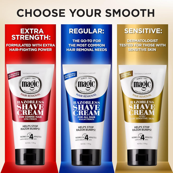 Magic Smooth Razorless Hair-Removing Cream 6Oz/170G