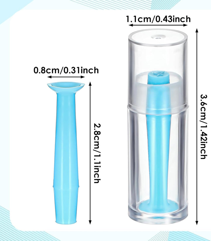 10Pcs Silicone Contact Lens Remover Tool,Portable Contact Removal Tool for Soft Contacts,Eye Contact Remover Tool with Suction Holder,Ideal for Travel and Daily Use